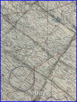 WW2 WWII US Army Air Force Silk Pilot Escape Map 1944 Peking & Ryojun CHINA CBI