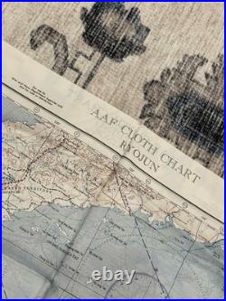 WW2 WWII US Army Air Force Silk Pilot Escape Map 1944 Peking & Ryojun CHINA CBI
