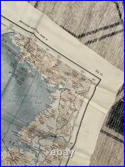 WW2 WWII US Army Air Force Silk Pilot Escape Map 1944 Peking & Ryojun CHINA CBI