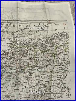 WW2 WWII US Army Air Force Silk Pilot Escape Map NORTH AFRICA Tunisia Algeria