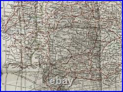 WW2 WWII US Army Air Force Silk Pilot Escape Map NORTH AFRICA Tunisia Algeria