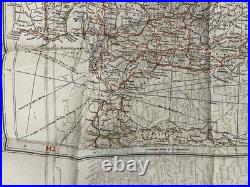 WW2 WWII US Army Air Force Silk Pilot Escape Map NORTH AFRICA Tunisia Algeria