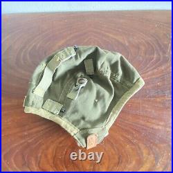 WW2 WWII US Army Air Force Type A-9 Summer Flight Helmet MEDIUM USAAF