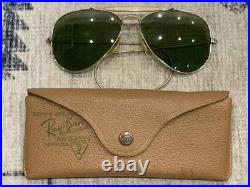 WW2 WWII USAAF US Army Air Force Pilot / Aviator RAY BAN Sunglasses Green Lenses