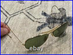 WW2 WWII USAAF US Army Air Force Pilot / Aviator RAY BAN Sunglasses Green Lenses