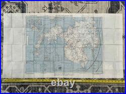WW2 WWII USAAF US Army Air Force Silk Pilot Escape Map 1944 Mindanao & Borneo