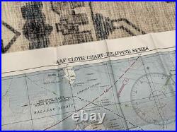 WW2 WWII USAAF US Army Air Force Silk Pilot Escape Map 1944 Mindanao & Borneo