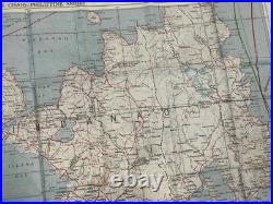 WW2 WWII USAAF US Army Air Force Silk Pilot Escape Map 1944 Mindanao & Borneo