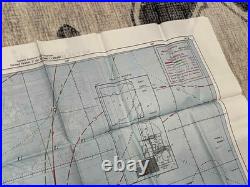 WW2 WWII USAAF US Army Air Force Silk Pilot Escape Map 1944 Mindanao & Borneo