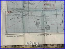 WW2 WWII USAAF US Army Air Force Silk Pilot Escape Map 1944 Mindanao & Borneo