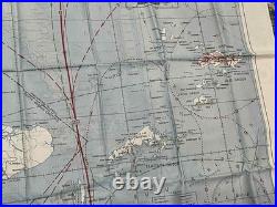 WW2 WWII USAAF US Army Air Force Silk Pilot Escape Map 1944 Mindanao & Borneo