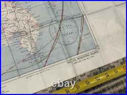 WW2 WWII USAAF US Army Air Force Silk Pilot Escape Map 1944 Mindanao & Borneo
