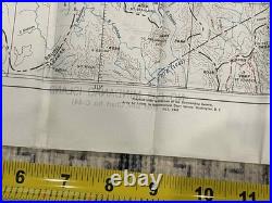 WW2 WWII USAAF US Army Air Force Silk Pilot Escape Map 1944 Mindanao & Borneo