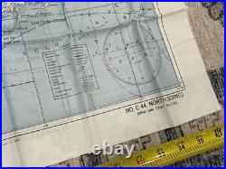 WW2 WWII USAAF US Army Air Force Silk Pilot Escape Map 1944 Mindanao & Borneo