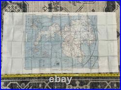 WW2 WWII USAAF US Army Air Force Silk Pilot Escape Map 1944 Mindanao & Borneo