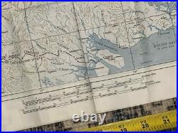 WW2 WWII USAAF US Army Air Force Silk Pilot Escape Map 1944 Mindanao & Borneo