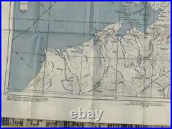 WW2 WWII USAAF US Army Air Force Silk Pilot Escape Map 1944 Mindanao & Borneo