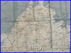 WW2 WWII USAAF US Army Air Force Silk Pilot Escape Map 1944 Mindanao & Borneo