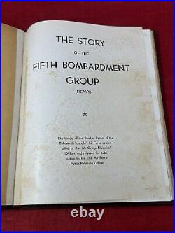 WW2 Yearbook History of the Fifth Bomb Group US Army Air Force Vintage 1946 RARE