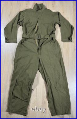 WW2 era US Army Air Corps Force Type A-4 Flight Suit Coveralls with Belt