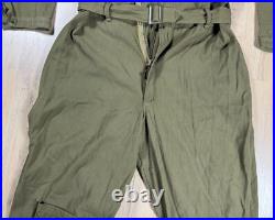 WW2 era US Army Air Corps Force Type A-4 Flight Suit Coveralls with Belt