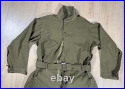 WW2 era US Army Air Corps Force Type A-4 Flight Suit Coveralls with Belt