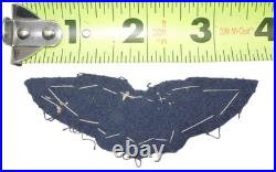 WWI US Army Air Force Combat Blue Backed Pilots Wing Bullion Brit Made Patch A75