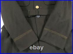 WWII 1945 US Army Air Force Officers Dress Green Military Uniform Mens Jacket S