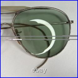 WWII 1945 US Army Air Forces AN6531-1 Aviator Sunglasses AO Case As-Is