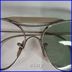 WWII 1945 US Army Air Forces AN6531-1 Aviator Sunglasses AO Case As-Is