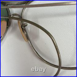 WWII 1945 US Army Air Forces AN6531-1 Aviator Sunglasses AO Case As-Is