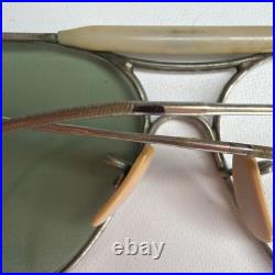 WWII 1945 US Army Air Forces AN6531-1 Aviator Sunglasses AO Case As-Is