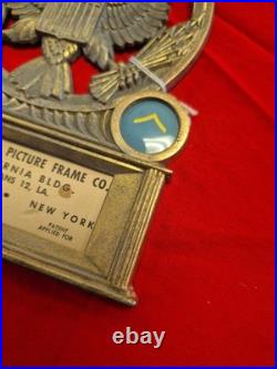 WWII-1950s US Army Air Force 3rd Commemorative Original Plaque 24 Karat