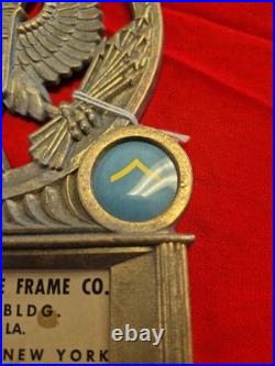 WWII-1950s US Army Air Force 3rd Commemorative Original Plaque 24 Karat