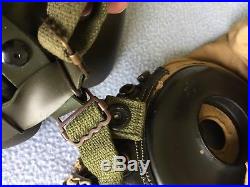 WWII AIRFORCE, US ARMY OXYGEN MASK A-14 With Cloth Helmet