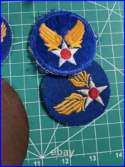 WWII Army Air Corps Pilot Grouping Air Force Service Command Patches Wings