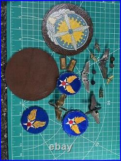 WWII Army Air Corps Pilot Grouping Air Force Service Command Patches Wings