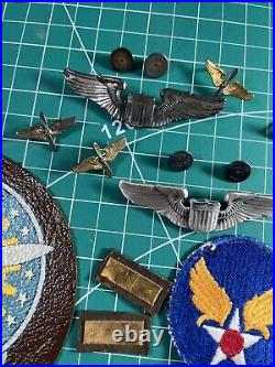 WWII Army Air Corps Pilot Grouping Air Force Service Command Patches Wings