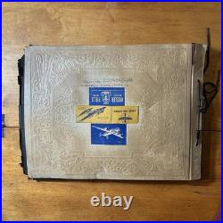 WWII Army Air Corps Scrapbook 1945 Sought After Pamphlets Photos Newspapers Etc