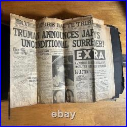 WWII Army Air Corps Scrapbook 1945 Sought After Pamphlets Photos Newspapers Etc