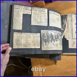 WWII Army Air Corps Scrapbook 1945 Sought After Pamphlets Photos Newspapers Etc
