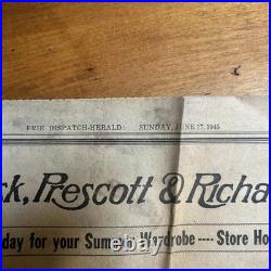 WWII Army Air Corps Scrapbook 1945 Sought After Pamphlets Photos Newspapers Etc