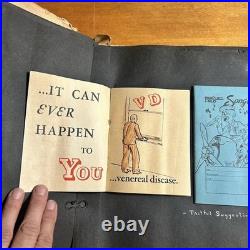 WWII Army Air Corps Scrapbook 1945 Sought After Pamphlets Photos Newspapers Etc