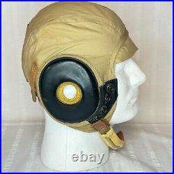 WWII Army Air Forces Summer Pilot Helmet/Cap Spec. AN-H-15 Bates Shoe Co. GREAT