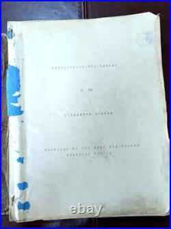 WWII B-24 Liberator Familiarization Manual Vol 1 Ford Airplane School