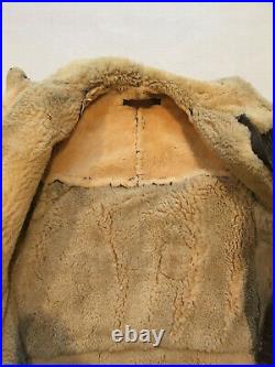 WWII B3 Jacket US Army Air Forces Sheepskin Horsehide size 42