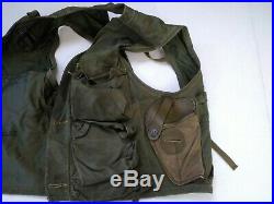 WWII C-1 Pilot Emergency Sustenance Vest US Army Air Forces Green Inv#W1069