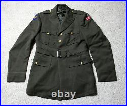 WWII CBI U. S. ARMY AIR FORCE China Burma India Bullion Patch Wool Jacket Named
