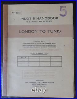 WWII Confidential US Army Air Forces Pilot's Handbook London to Tunis