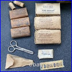 WWII ERA ARMY AIR FORCE KIT, FIRST AID AERONAUTIC U. S. As found withcontents